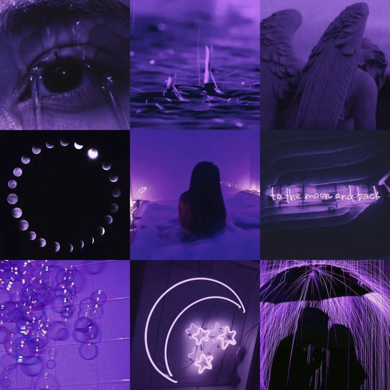 Фиолетовая Эстетика коллаж