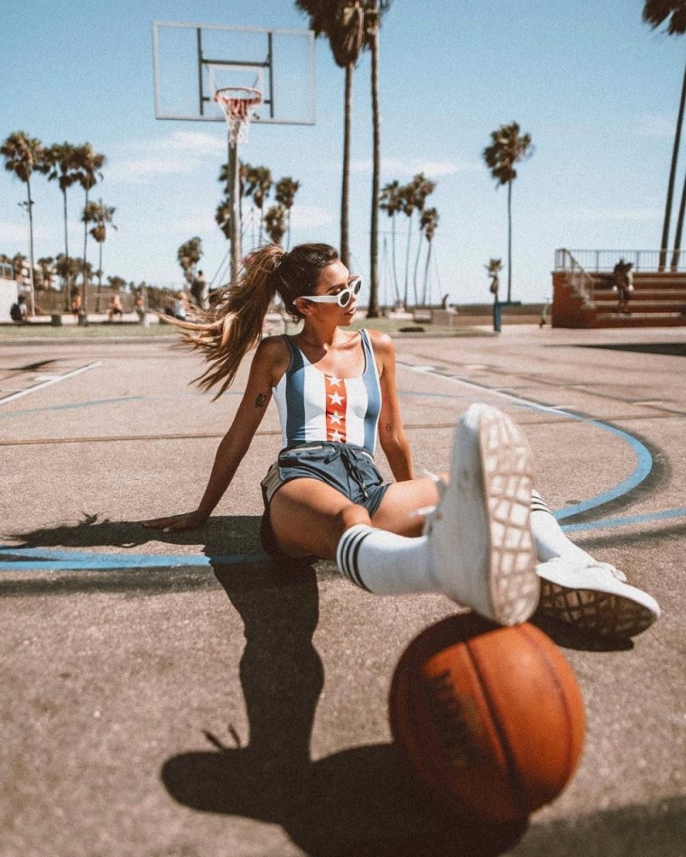 Фотосессия на спортивной площадке