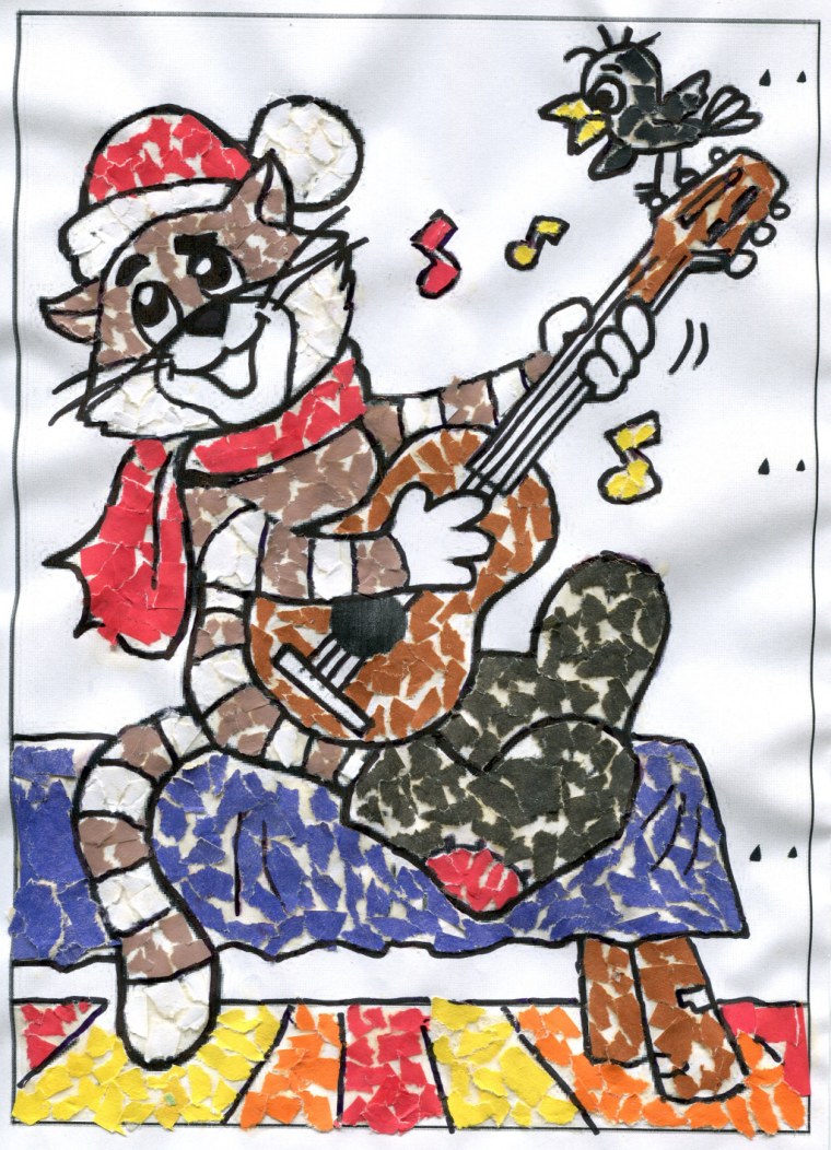 Кот Матроскин новогодний