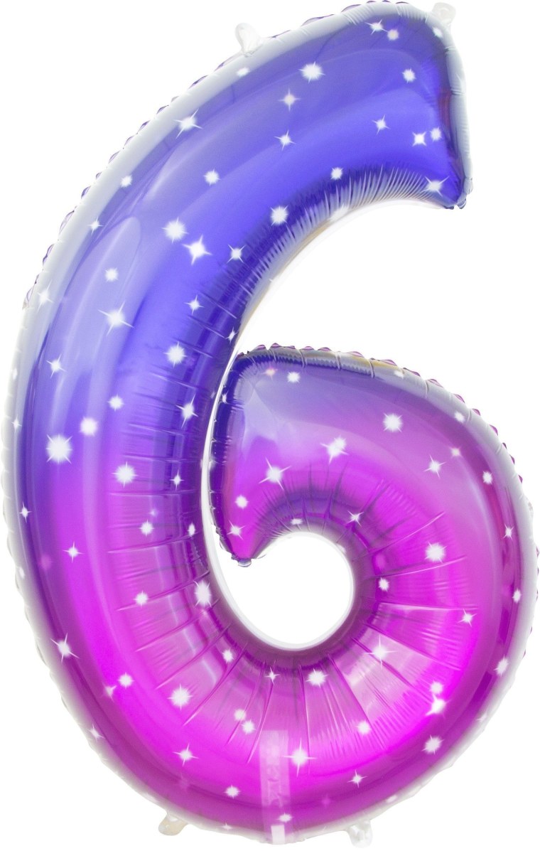 Воздушный шар цифра 6