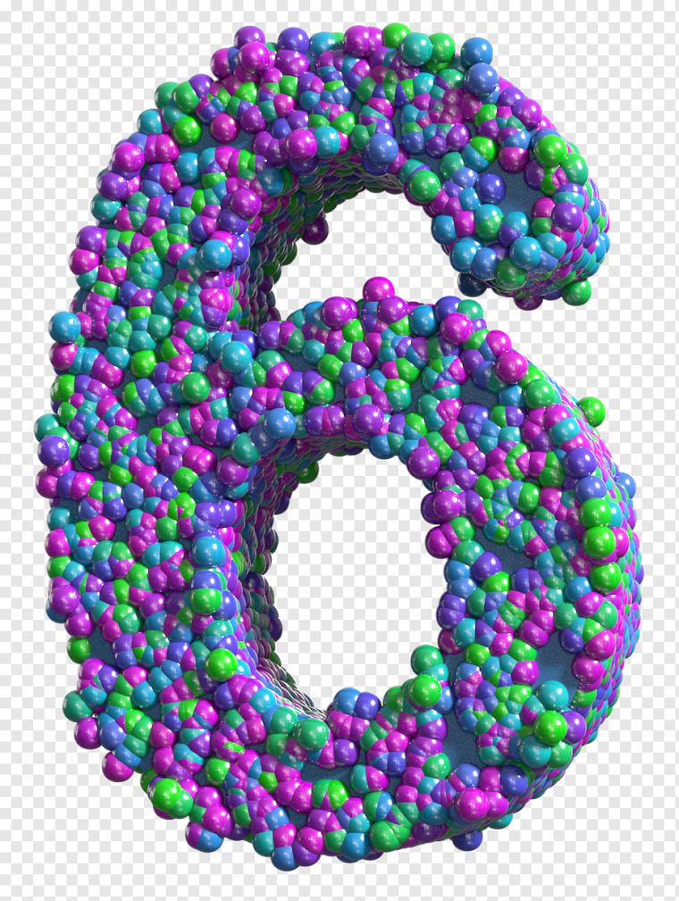 Красивая цифра 6