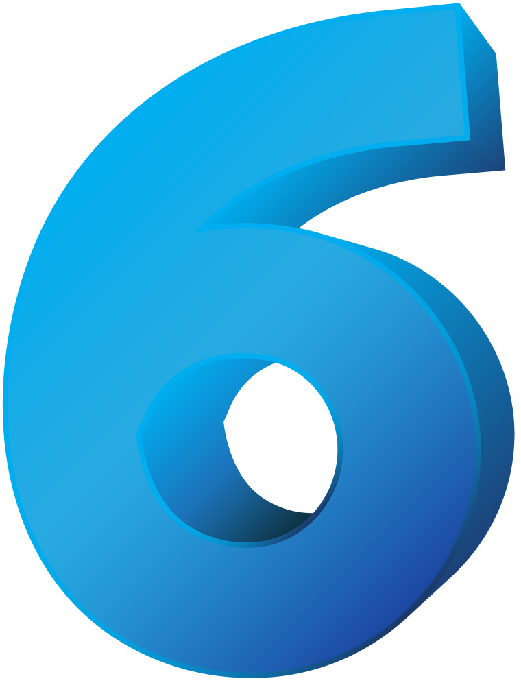 Красивая цифра 6