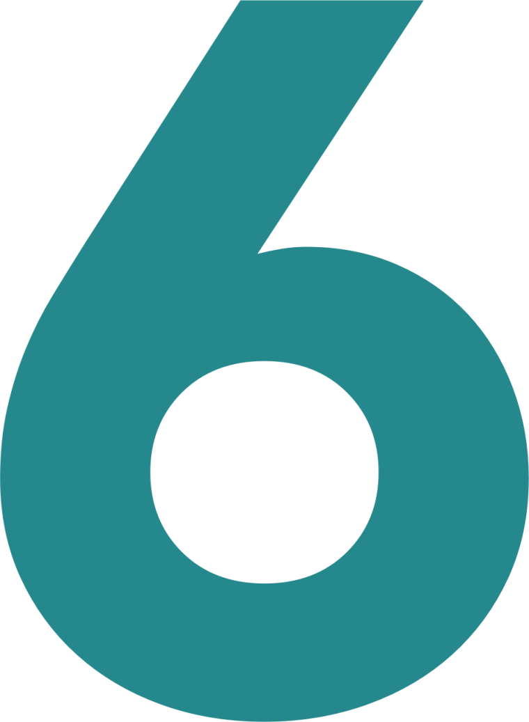 Цифра 6 макет