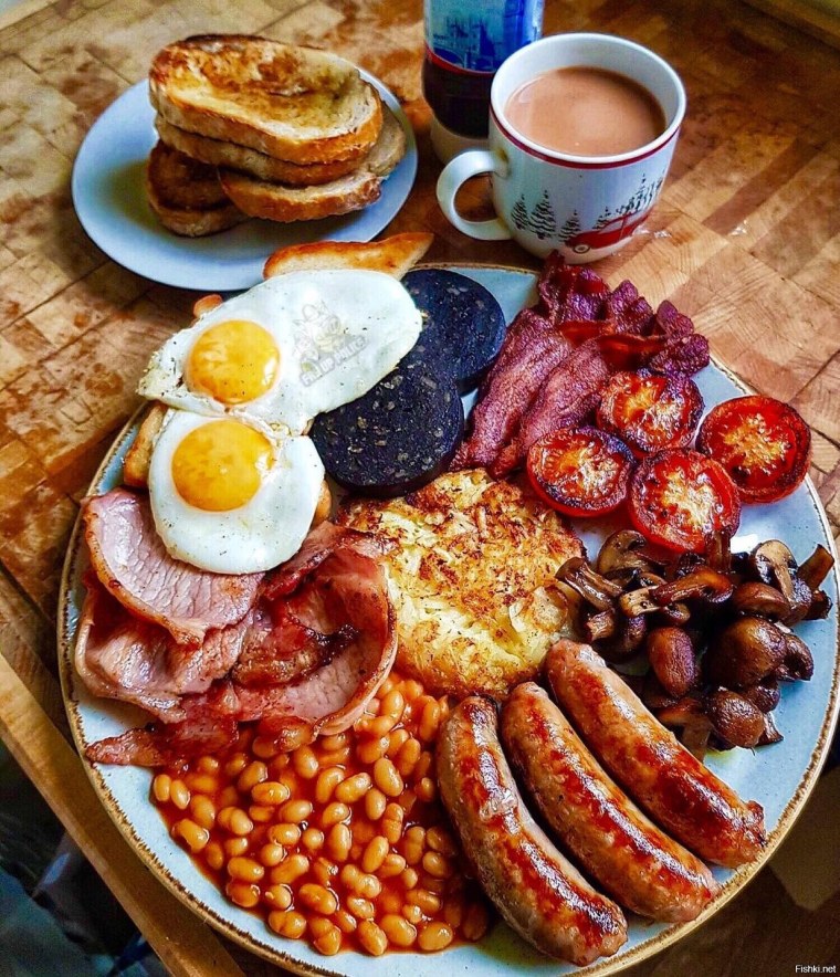 Традиционный американский завтрак