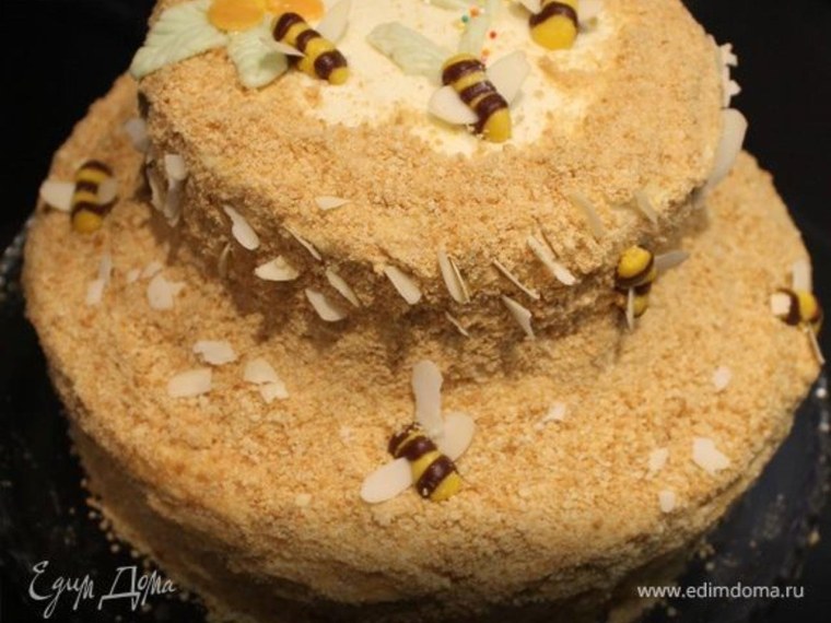 Медовый торт 2 этажный