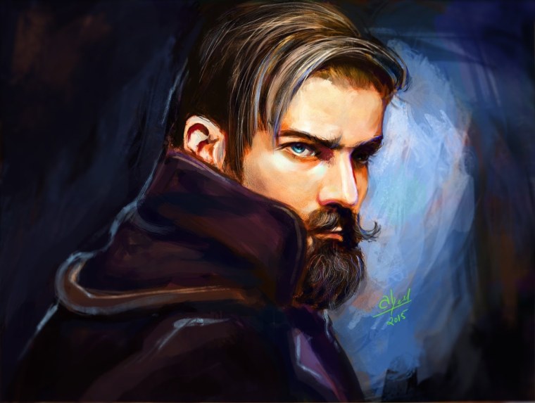 Фэнтези мужчина с бородой