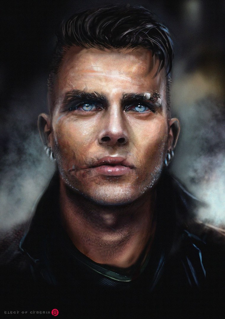 Брутальный мужчина со шрамом