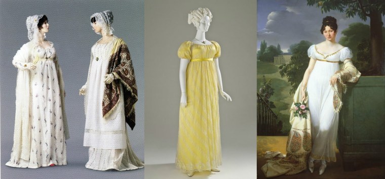 Дворянское платье 19 века Ампир