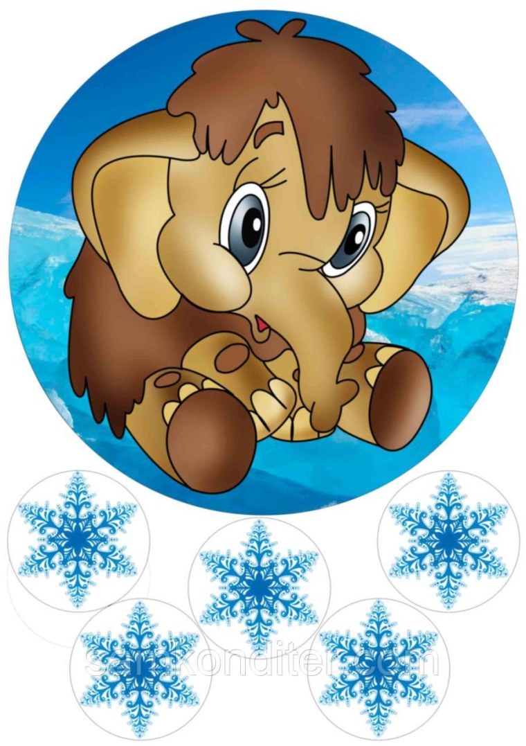 Торт мамонтёнок