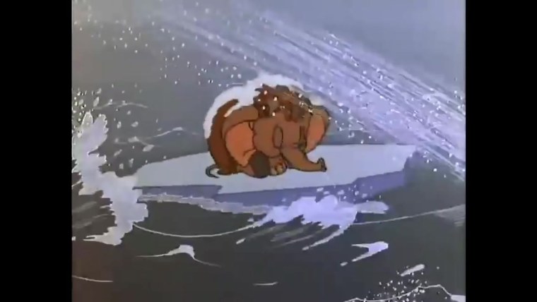 Мамонтенок на плоту