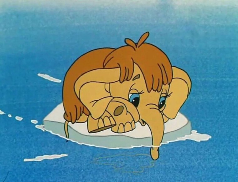 Мультфильм Мамонтенок ищет маму