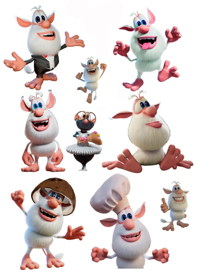 Герои мультика Буба