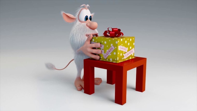 Буба с подарком