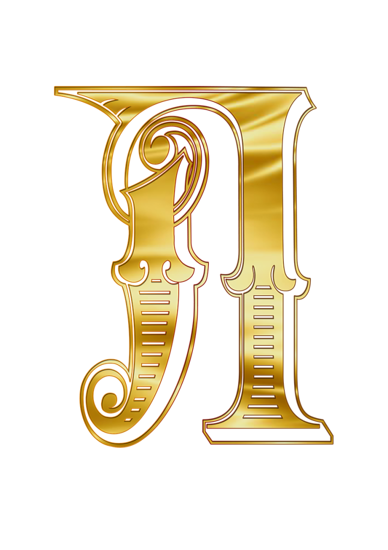 Красивые золотистые буквы