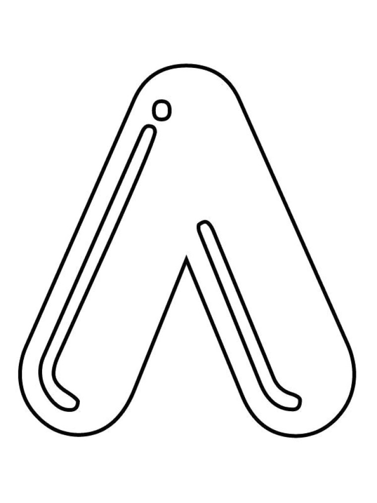 Буква л трафарет