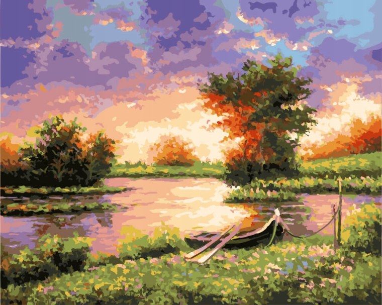 Картина художника Смородинов Руслан-"рассвет"