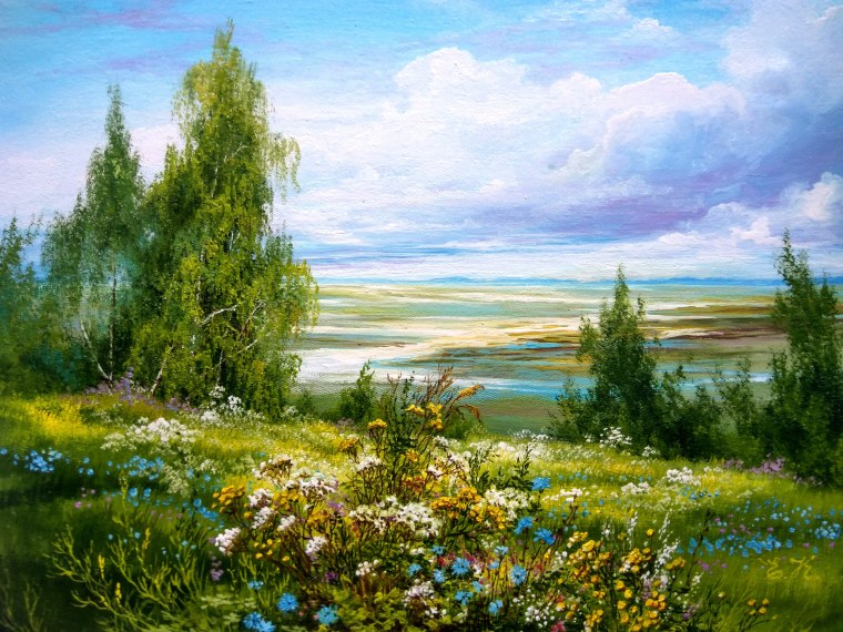 Пейзажи маслом Кораблева Елена Николаевна