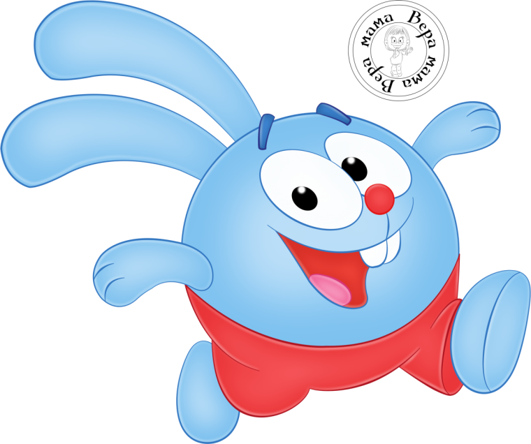 Крош из смешариков на белом фоне