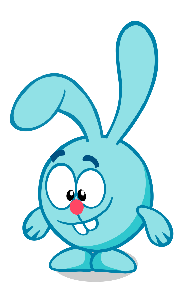 Смешарики Крош с морковкой