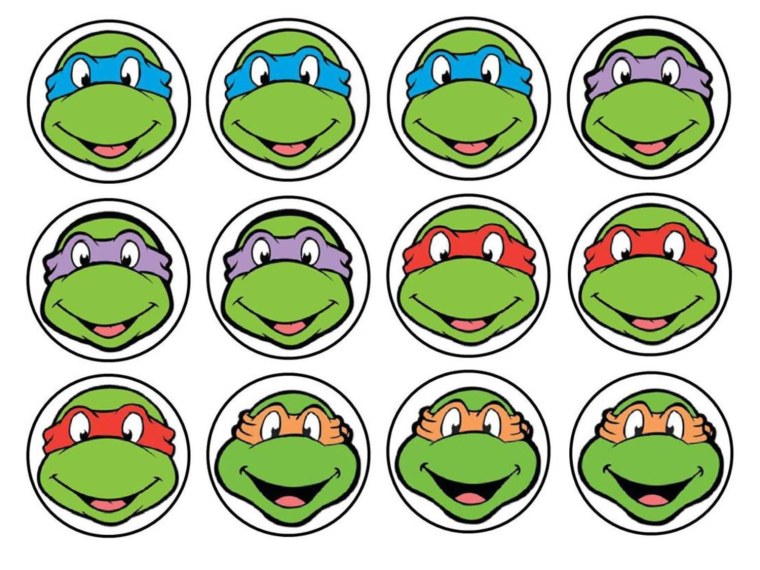 Черепашки ниндзя для капкейков