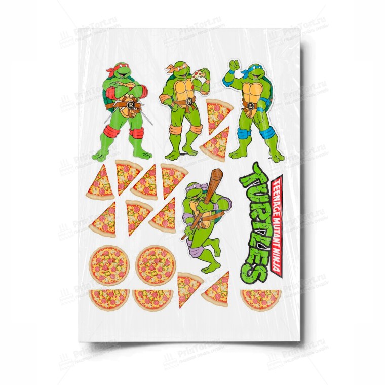 Черепашки ниндзя сахарная печать