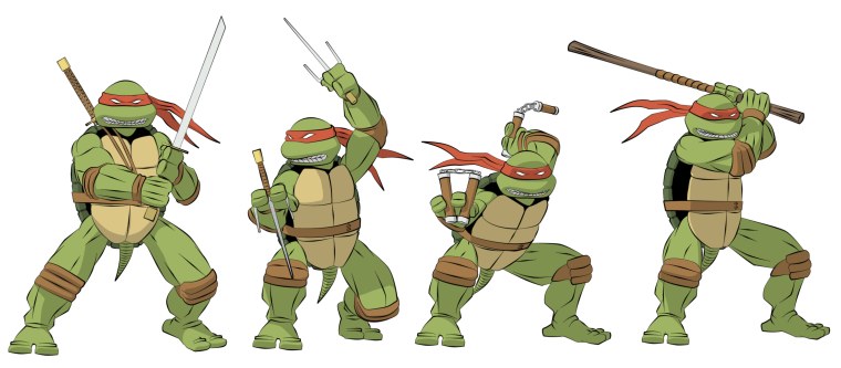 Микеланджело Черепашки ниндзя для срисовки