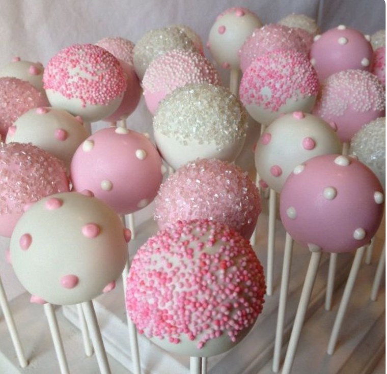 Кейк попсы розовые