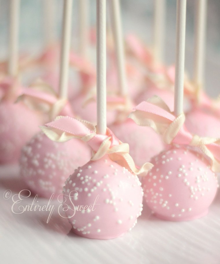 Кейк попсы розовые