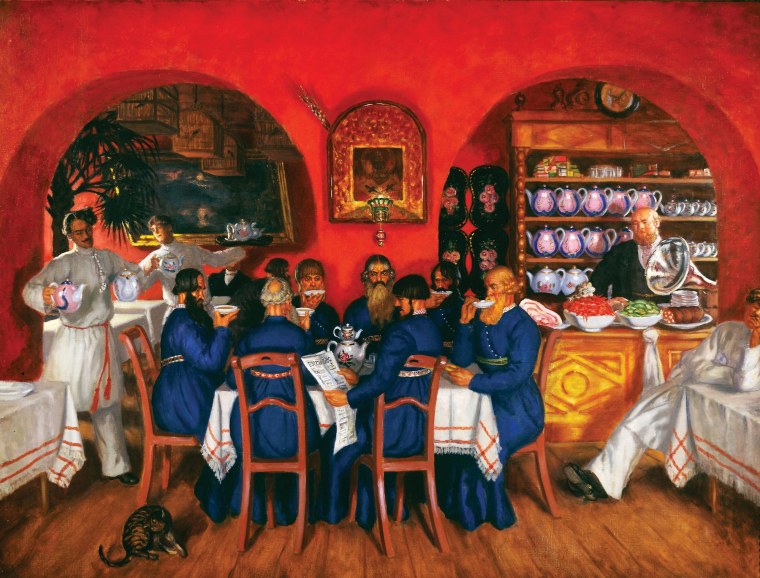 Борис Кустодиев. Московский трактир. 1916