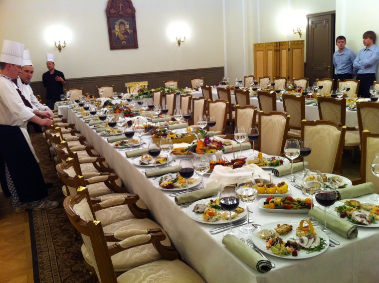 Трапеза Патриарха Кирилла