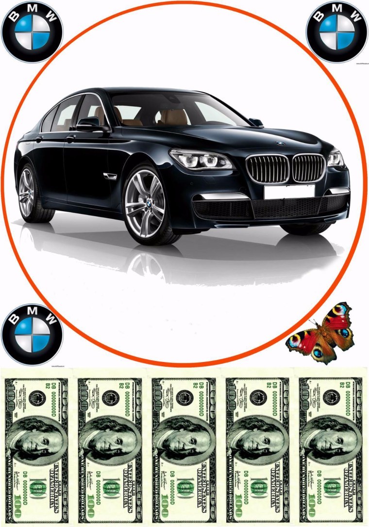 Печать на вафельной бумаге автомобиль