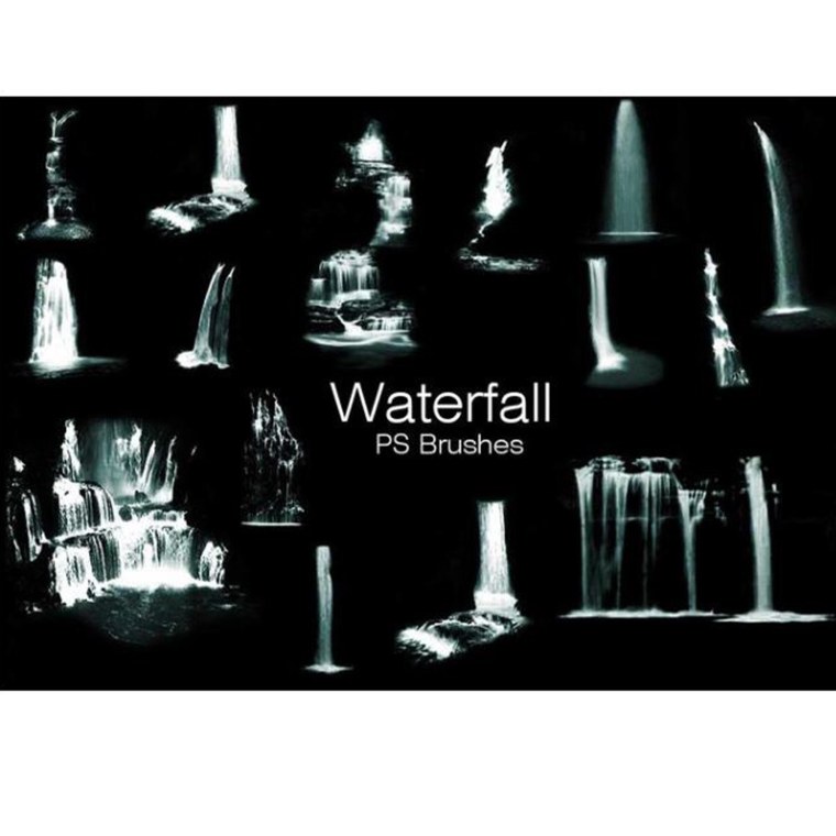 Кисть водопад для фотошопа