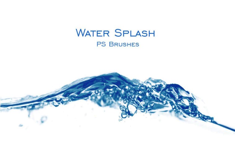 Кисть брызги воды