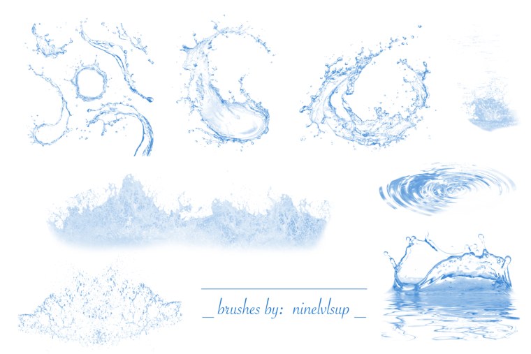 Кисти вода для фотошопа