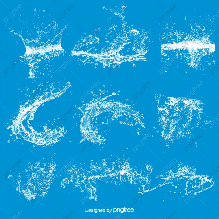 Кисть брызги воды