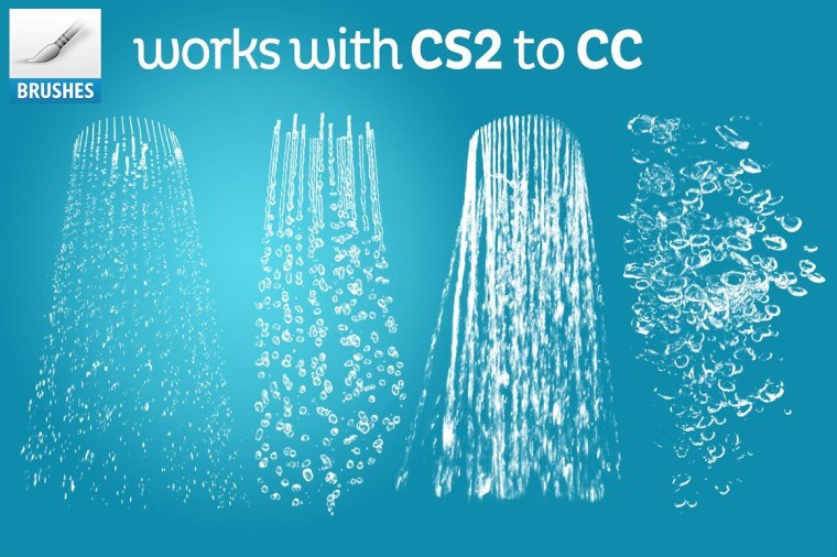 Кисти для Photoshop струи воды