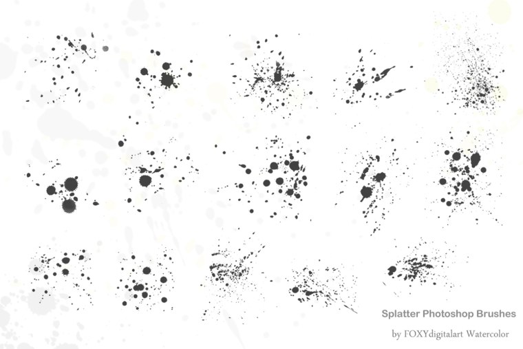 Кисть брызги