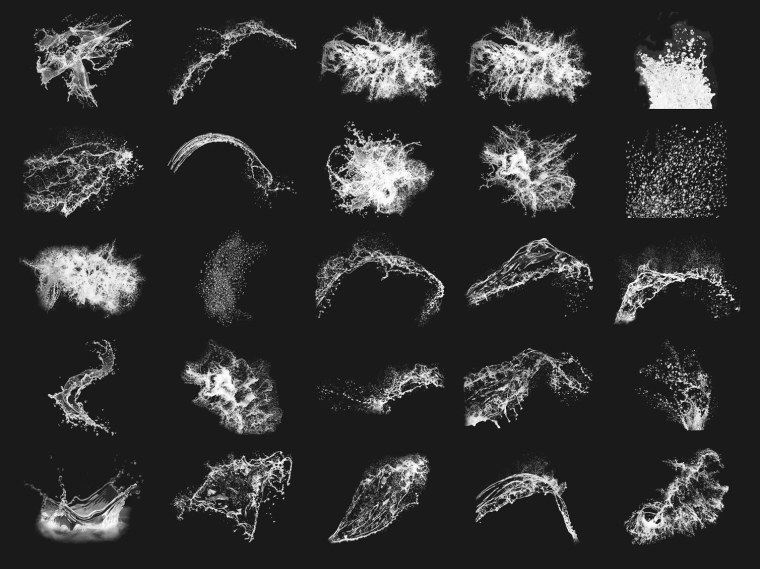 Кисти для фотошопа брызги воды