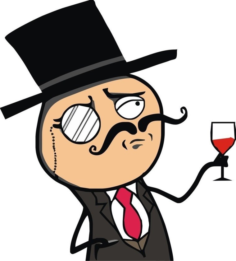 Чел в цилиндре с моноклем