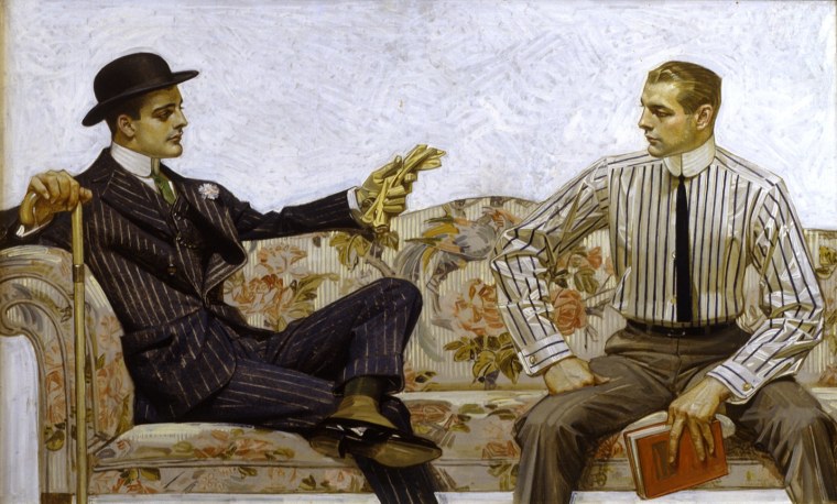 2 Джентльмена беседуют