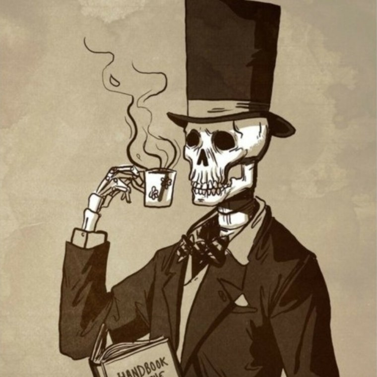 Скелет в шляпе