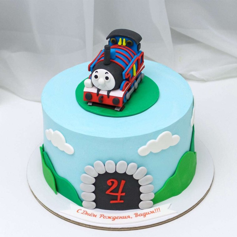 Торт паровозик Томас
