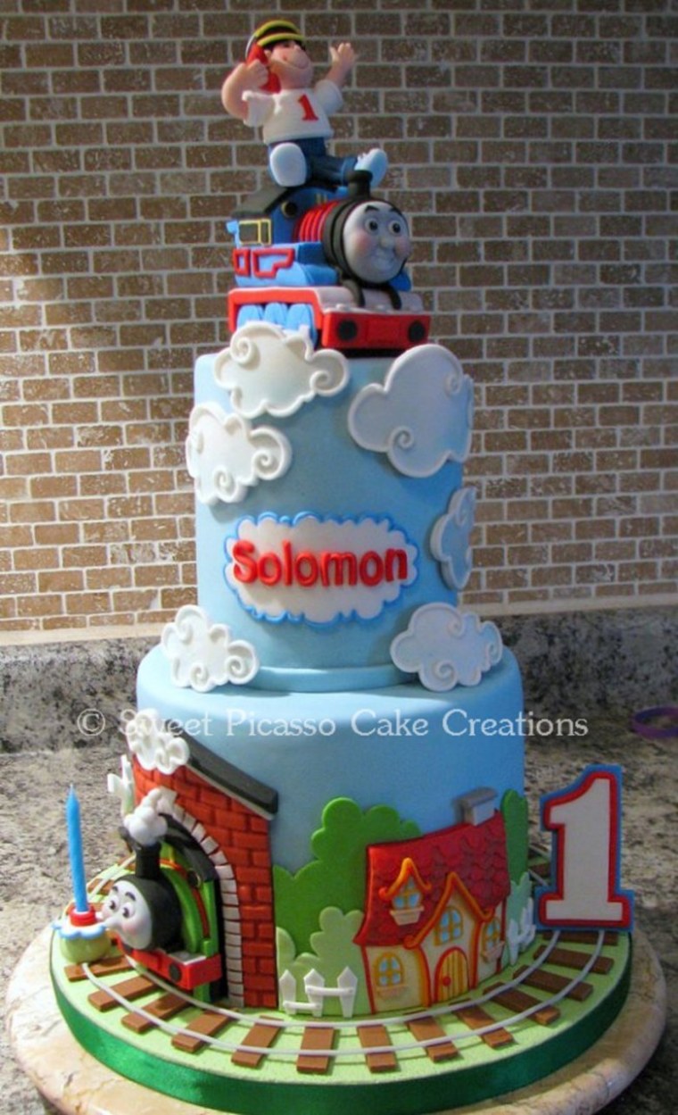 Торт Томас и его друзья с пряниками