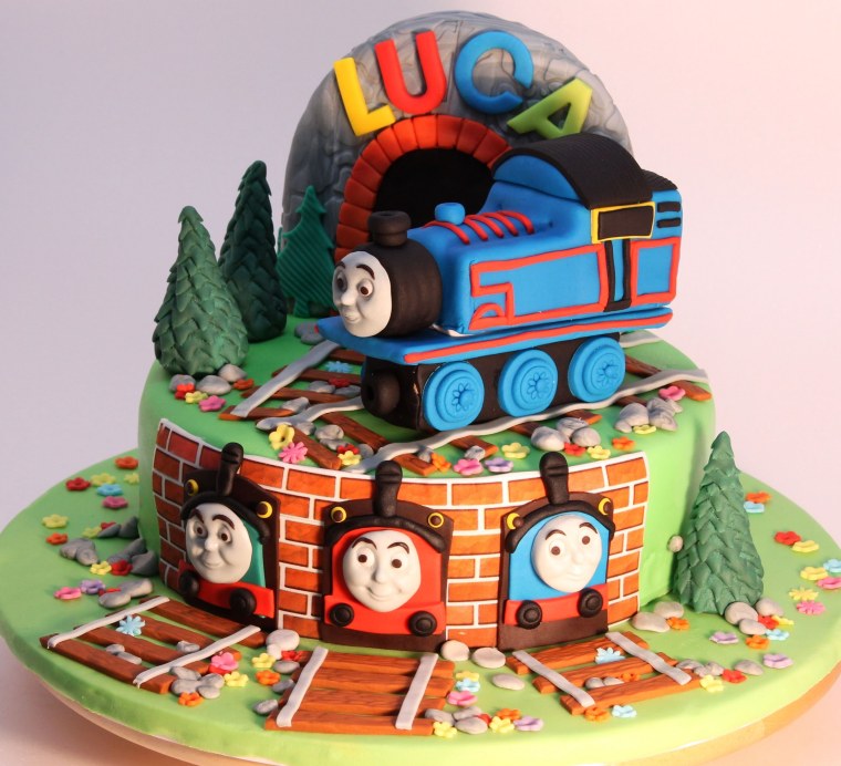 Торт паровозик Томас