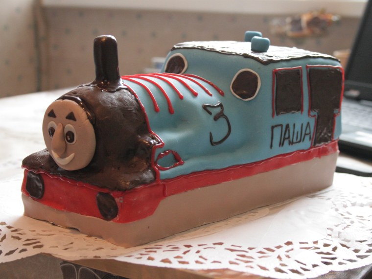 Торт с «паровозом»