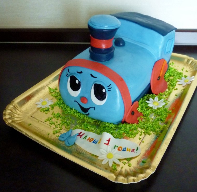 Торт паровозик Тишка