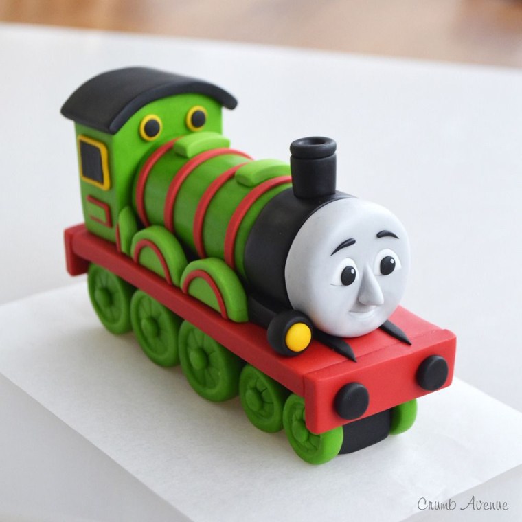 Паровозик Томас из мастики мастер класс