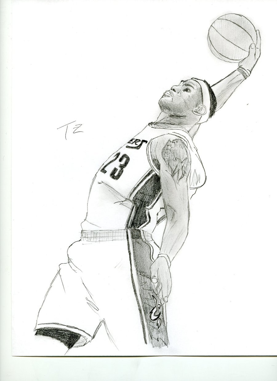 Леброн джеймс раскраска