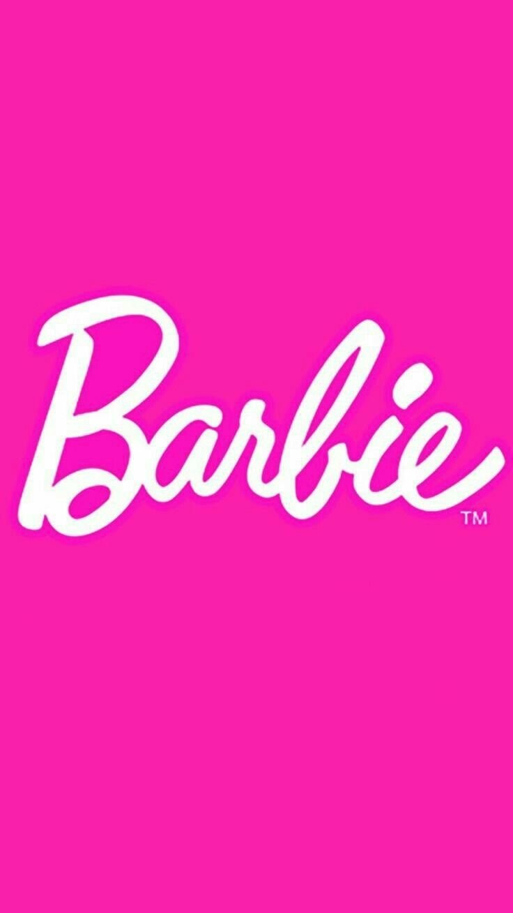 Надпись Барби на розовом фоне