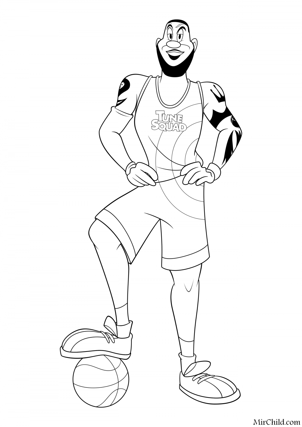 Распечатать Леброна Джеймса